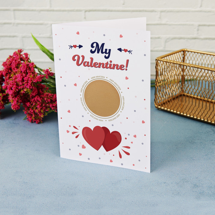 My Valentine - Rubbelkarte